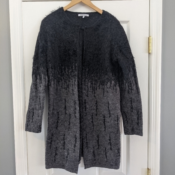 Violet Ruby Long Ombre Mohair Cardigan - Sz M - Picture 2 of 7